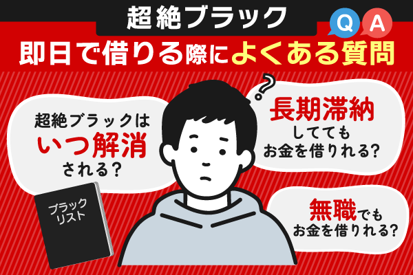 超絶ブラックが即日で借りる際によくある質問